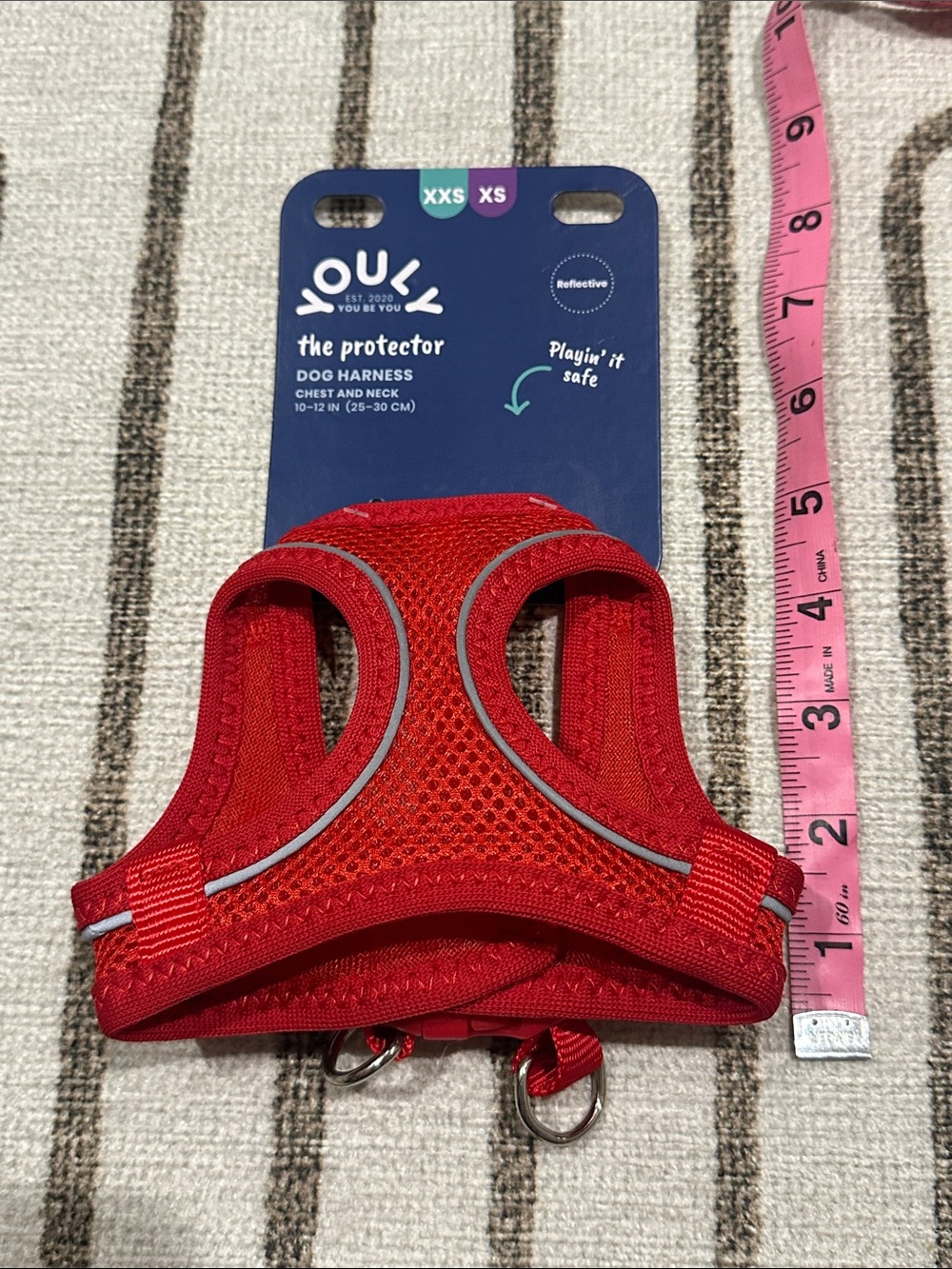 The Protector Red Dog Harness - XXS